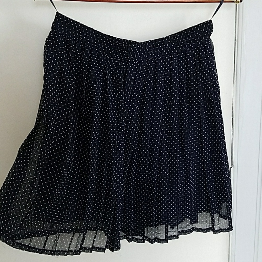 Mango Pleated polka dot Skirt